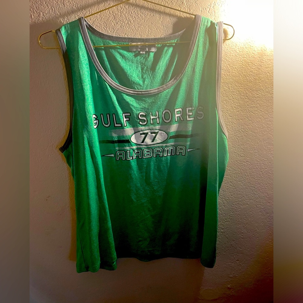 Boy Teen Coconut Creek Green Tank Top-Large